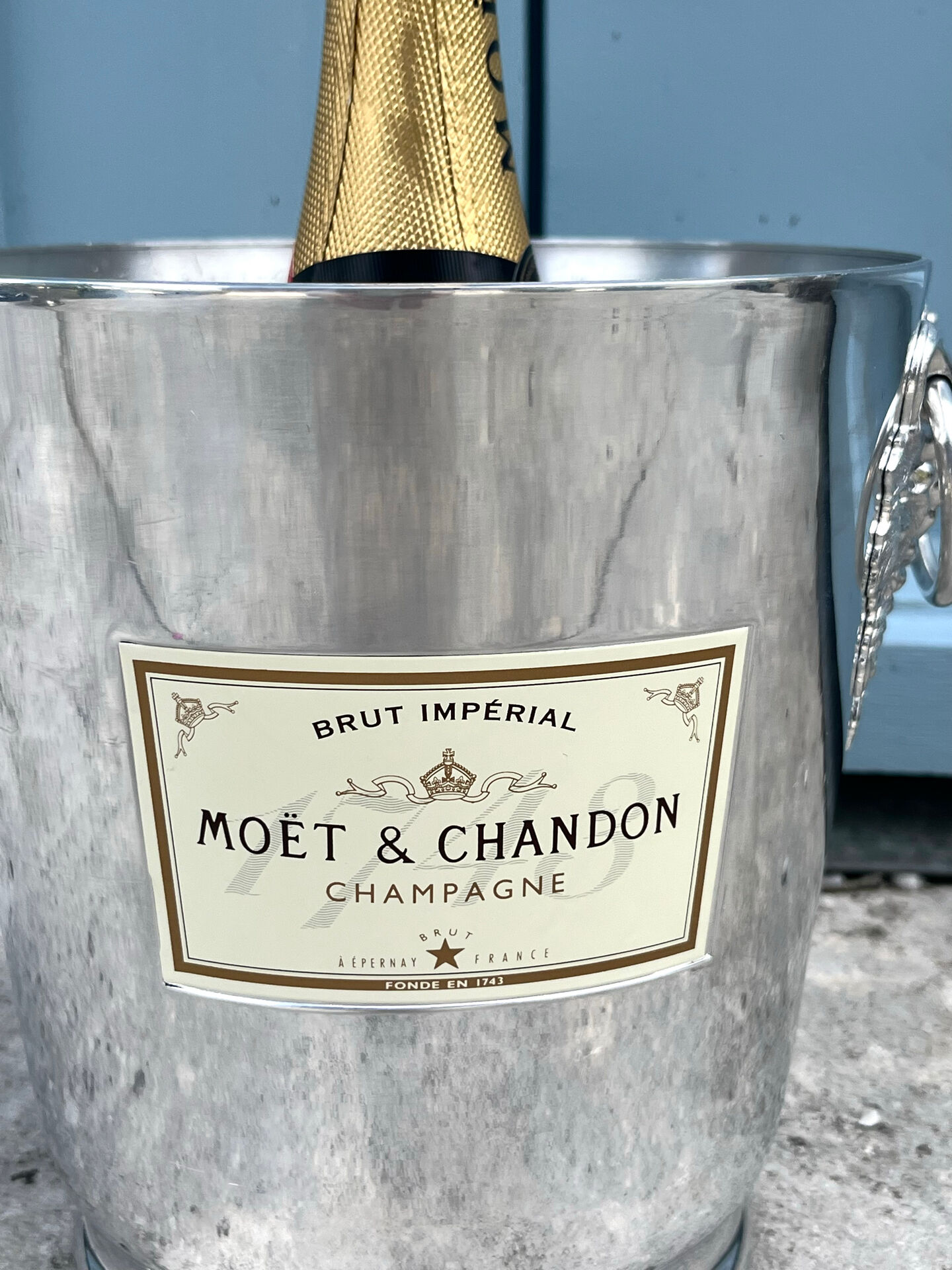 Seau à champagne Moët & Chandon par Argit