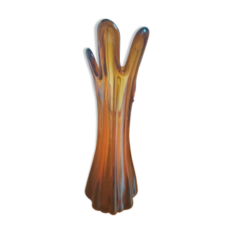 Vase Soliflore verre teinté marron