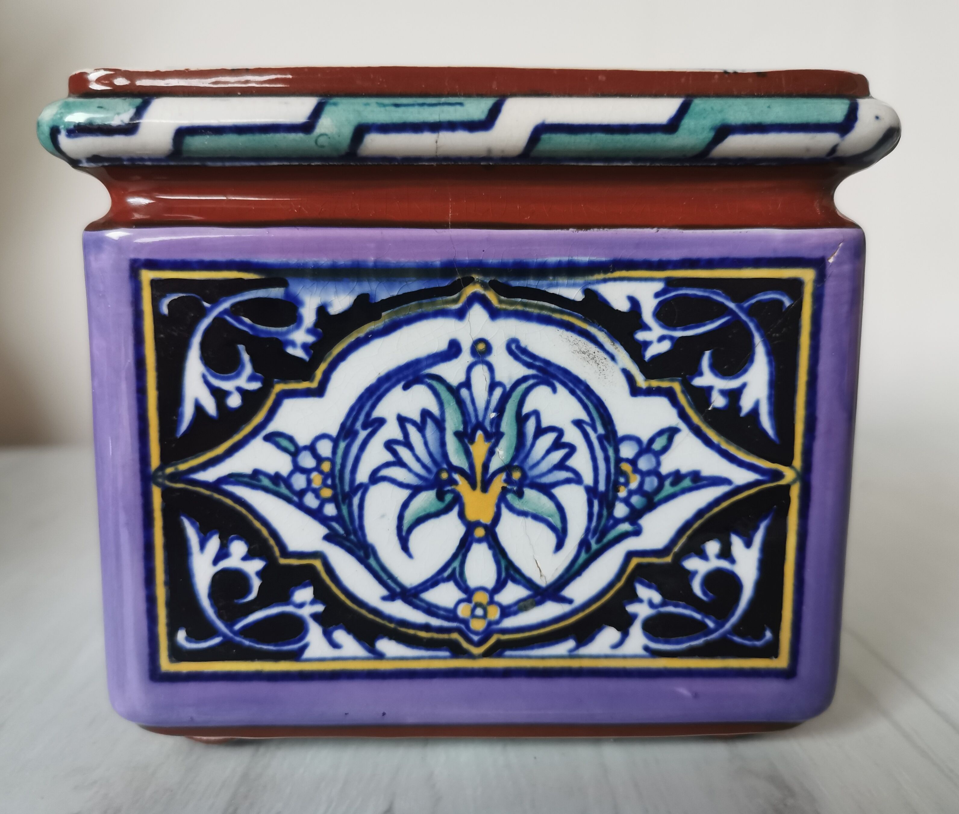 Pot deco Sarreguemines