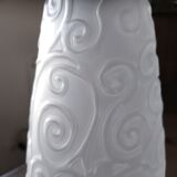 Opalescent glass vase with art deco style décor