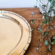 Vintage gold metal tray