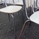 Set of six "Peacock Style" dining chairs.