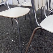 Ensemble de six chaises de salle à manger "Style Paon"