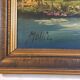 Oil painting on canvas signed mollin