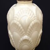 Boch cracked ceramic Art Deco lamp