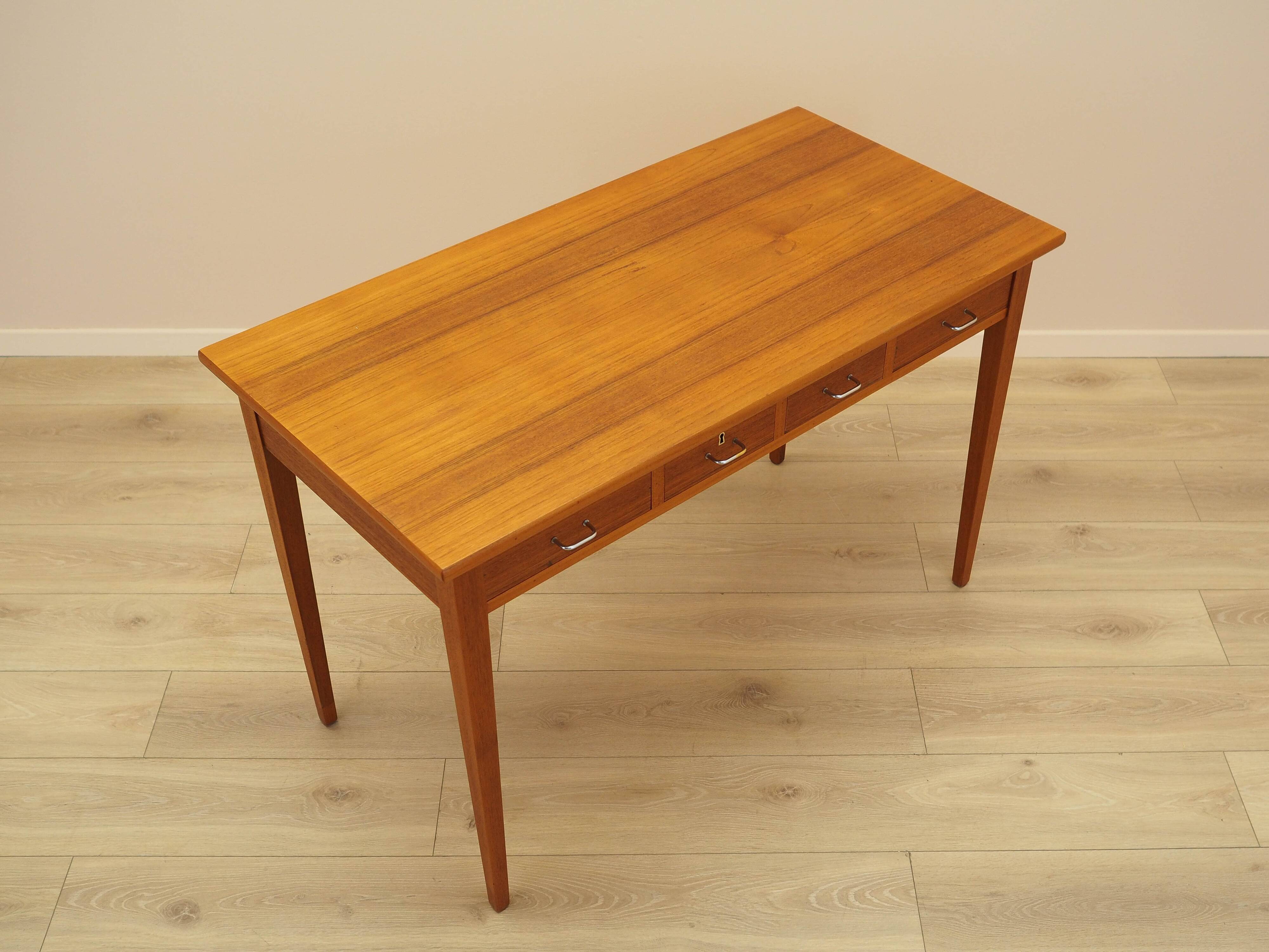 Teak desk, Danish design, 1970s, made in Denmark