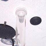 Iron and glass wine decanter