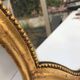 Old gold molded mirror 15,5x39,5cm