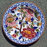 Assiette/plat peint main faïence de Gien