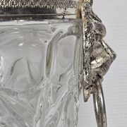 Lion head champagne bucket and its stand 20th century