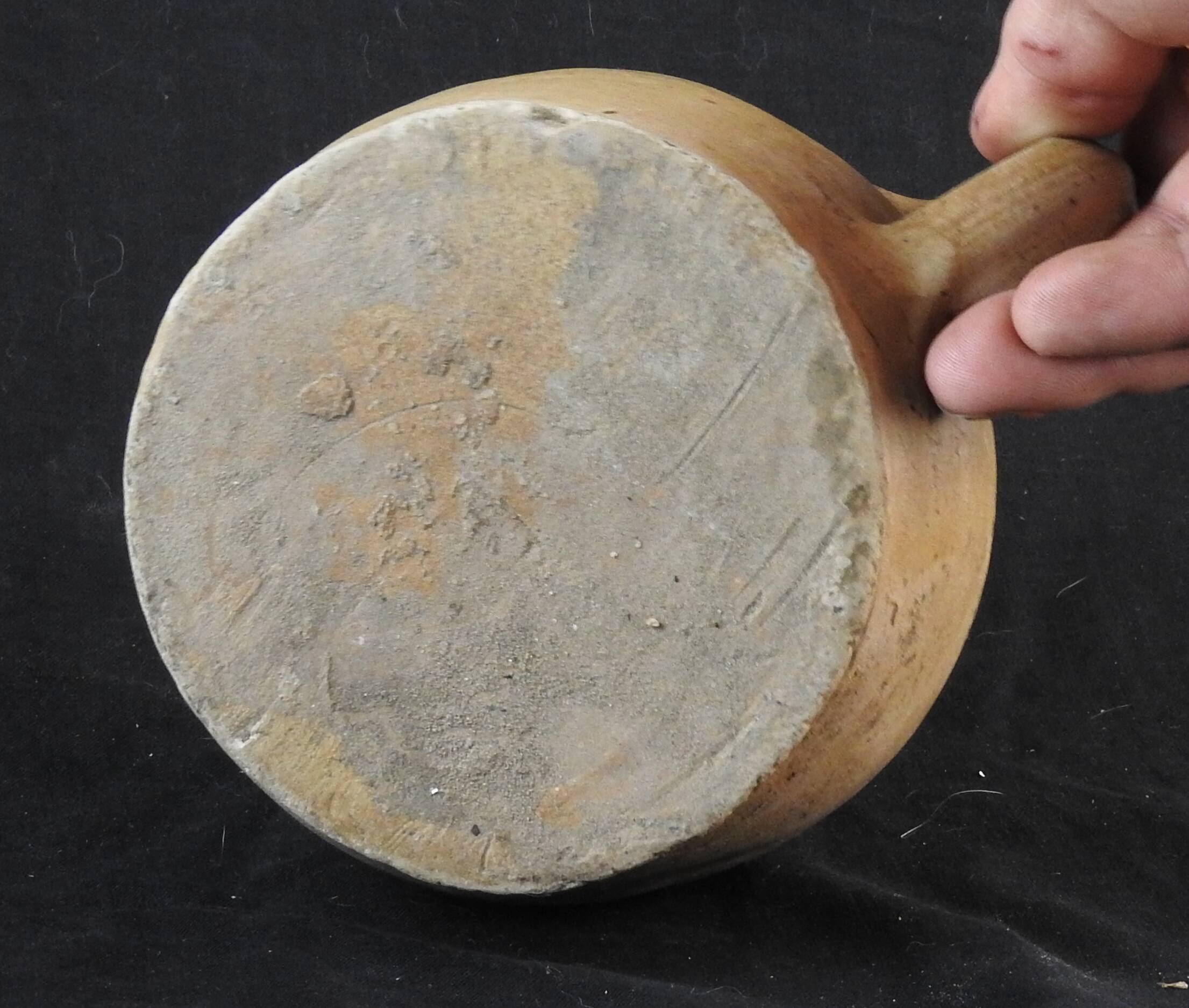 gres grease pot 19th vintage pot cover