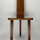 Brutalist low tripod milking stool or side chair Spain ca 1950s