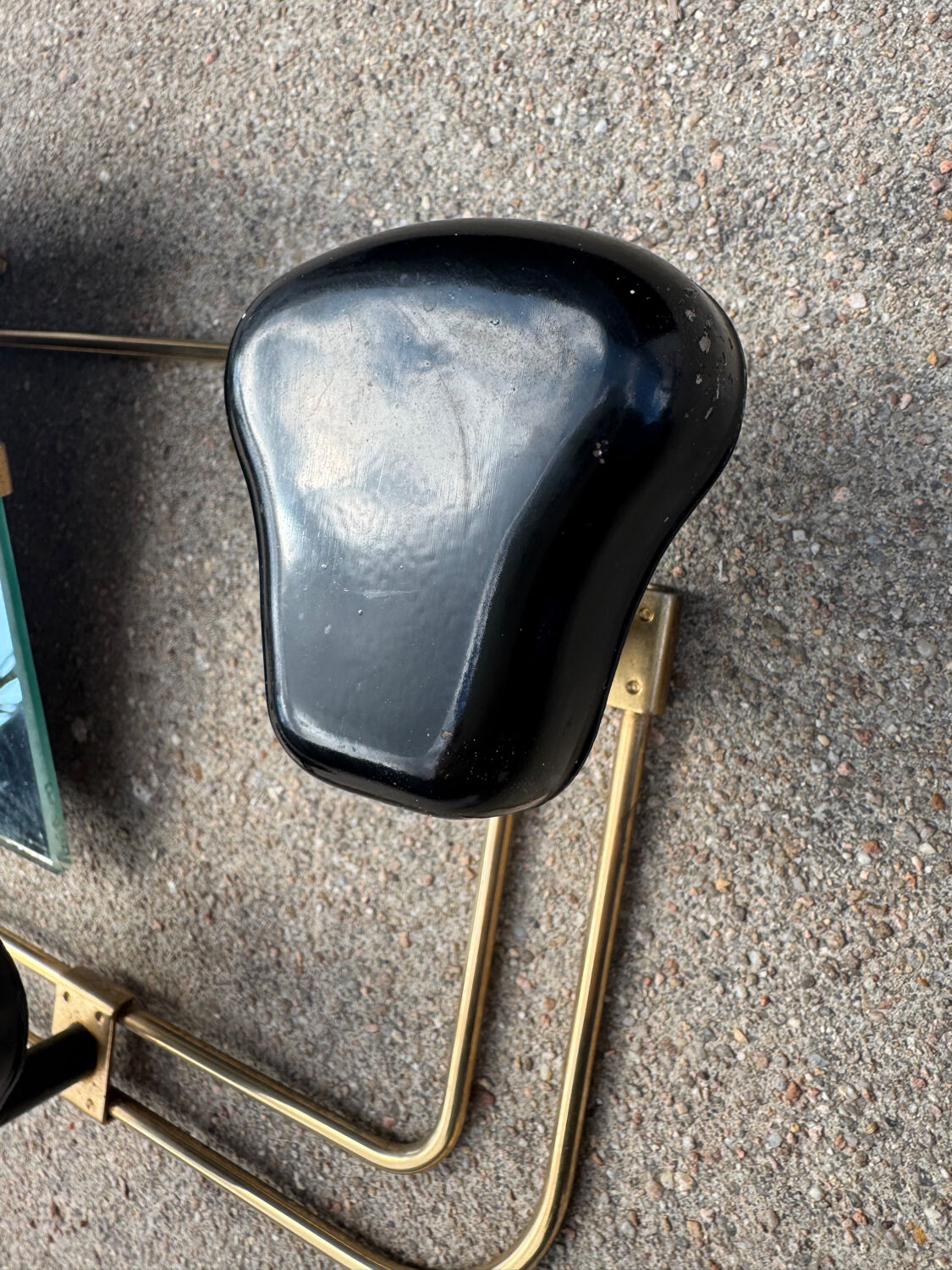 Wall-mounted coat rack mirror from the 1960s.