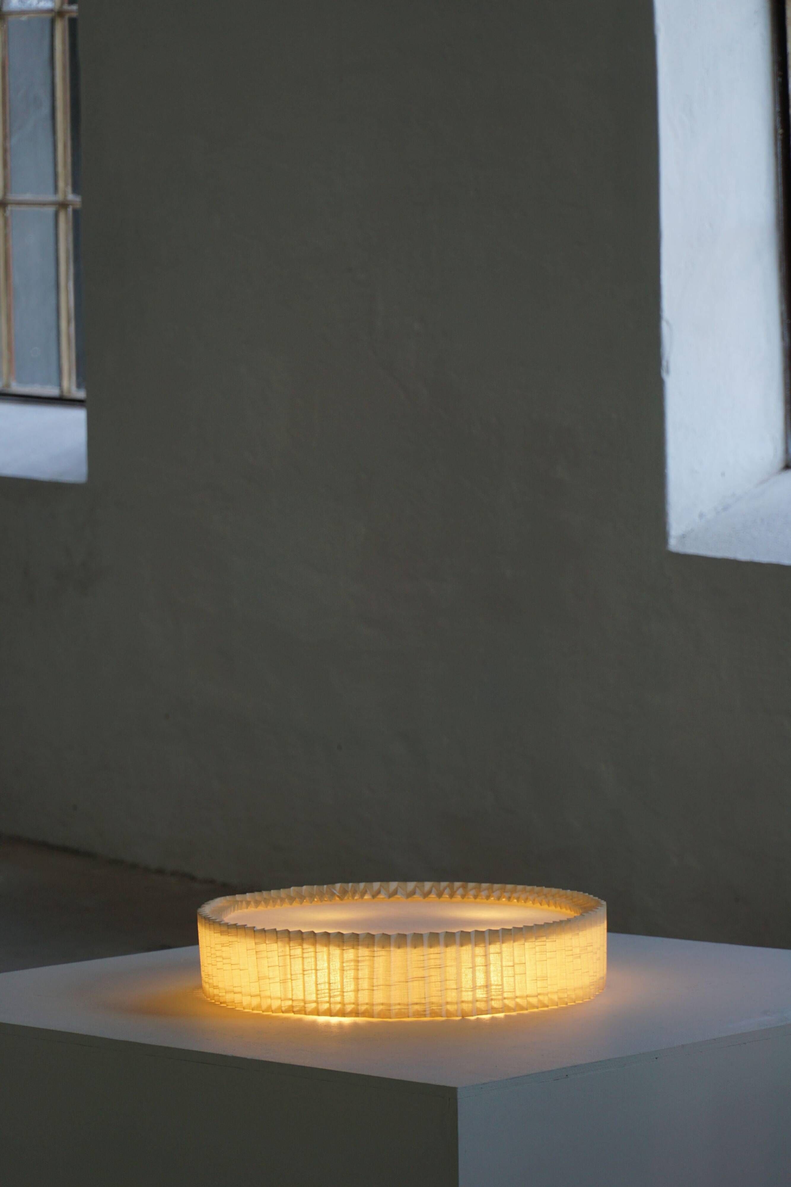 Ceiling light / wall sconce from the 1950s in linen, made in Sweden.