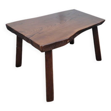 Brutalist oak coffee table