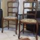 Set of 2 wooden chairs