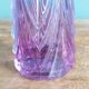 Violet mauve cut crystal soliflore vase, Cristal d’Arques