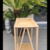 Vintage rattan lacquered console