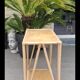 Vintage rattan lacquered console