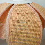 Flower rattan pendant light