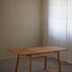 Modern Danish birch desk/dining table attributed to Philip Arctander, 1940s.