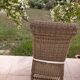 Chaise en osier et rotin