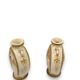 Pair of Japanese earthenware gourd vases from Satsuma