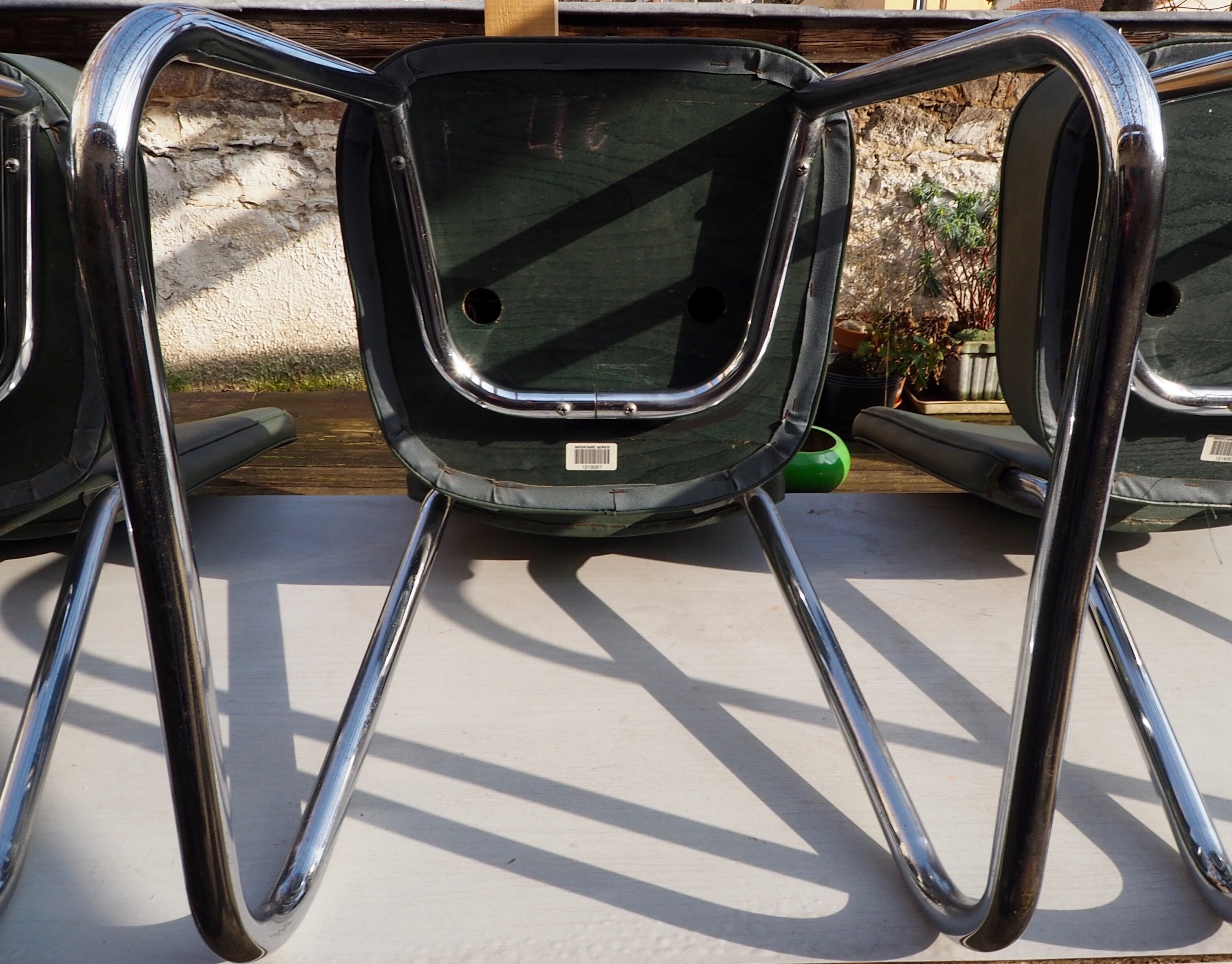 Set of 3 beautiful chairs of the 50s/60s roneo