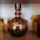 8 pièces en verre bullé