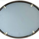 Oval Patinated Bronze Mirror 1950