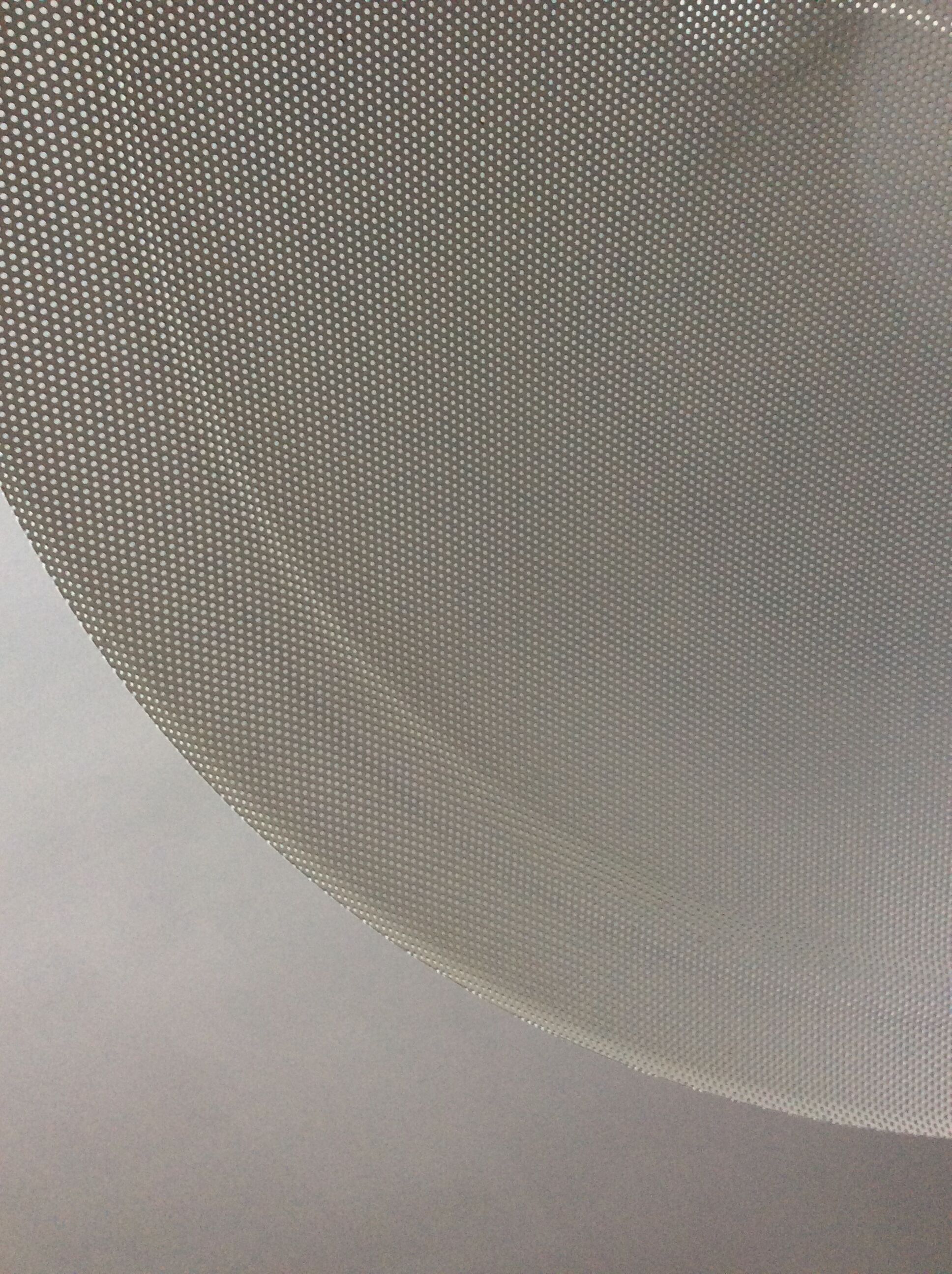 Suspension of the 70s in perforated metal