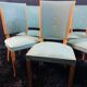 Suite 6 chaises design moderniste 1950