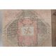 1970s Turkish Oushak Handmade Wool Cotton Orange Runner Rug 98x346