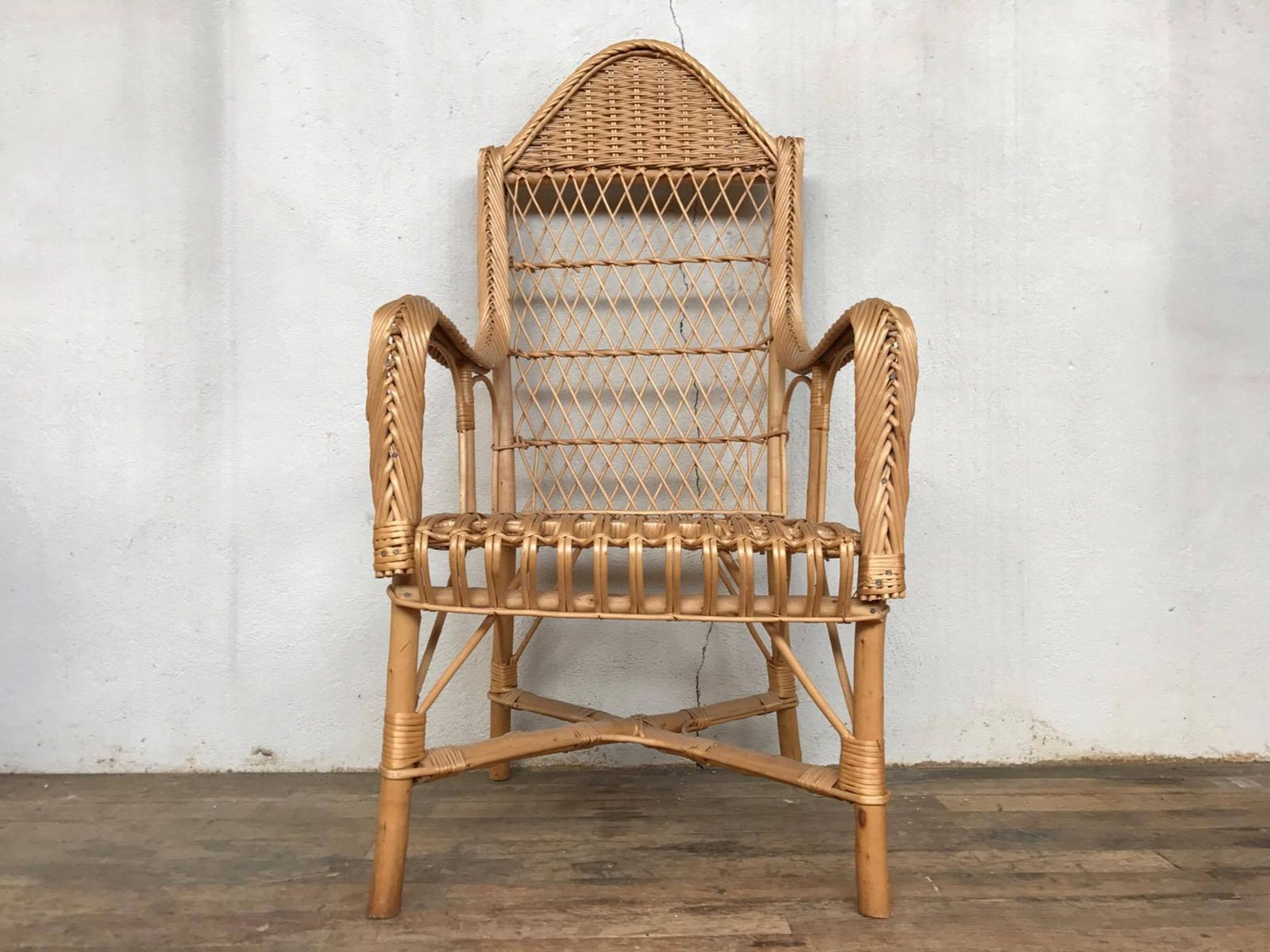 Armchair in bamboo and rattan 1950/1960