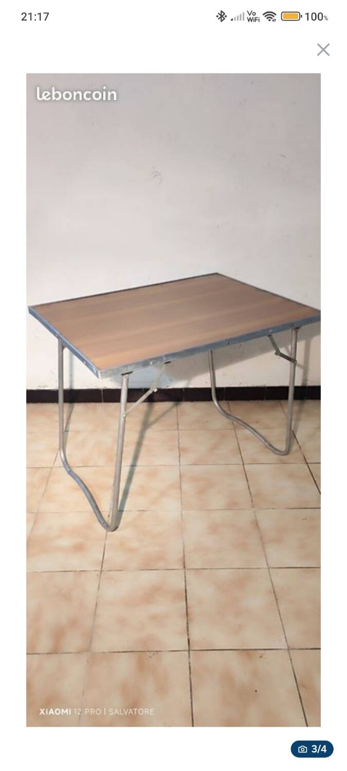 Vintage folding table – 1970s, GDR