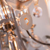 7-light torlasco steel chandelier from the vintage 70s vintage modern