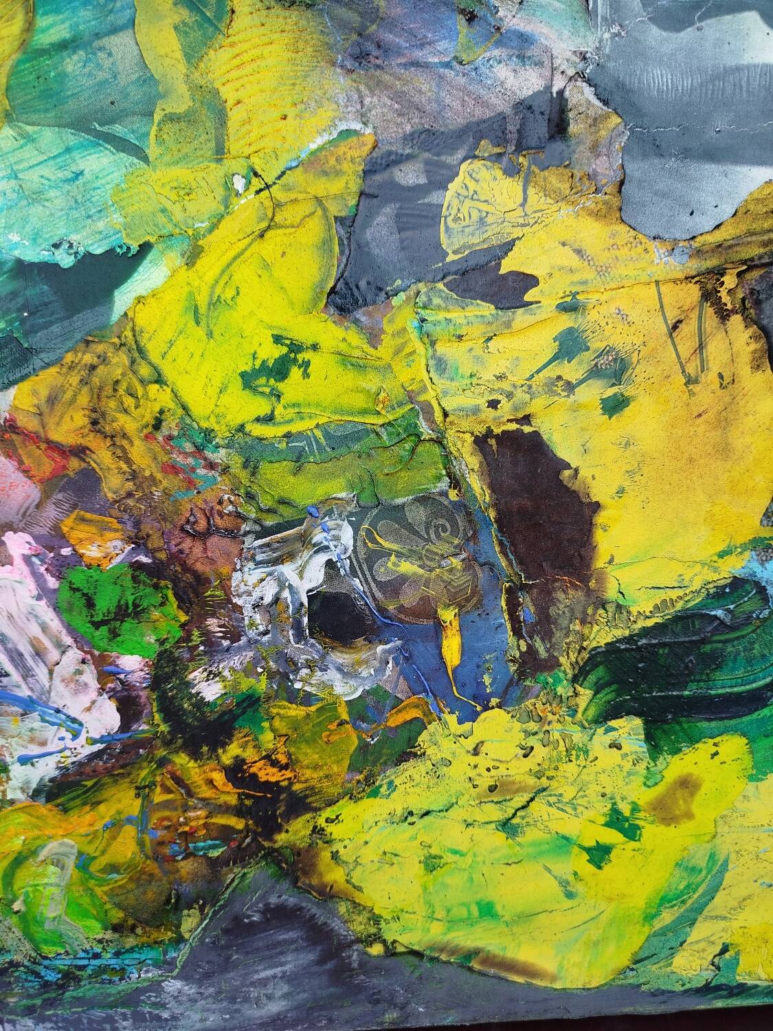 Philippe Charpentier (20th century) Mixed media on canvas, 1997