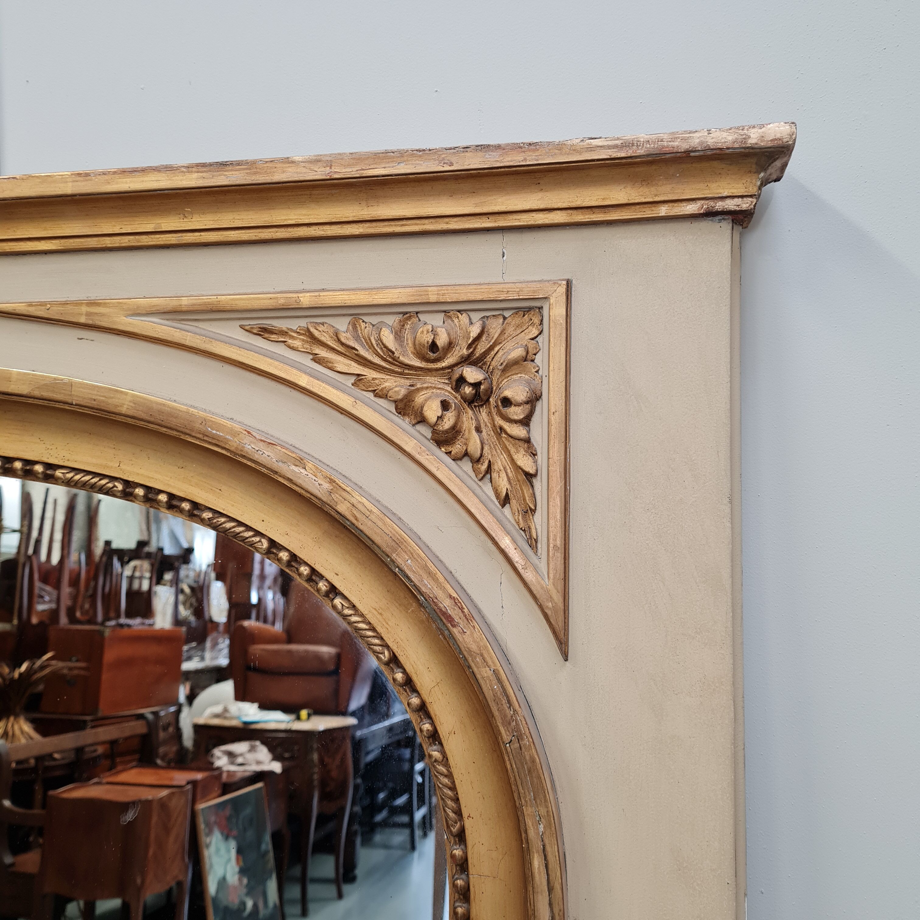 Trumeau french antique mirror c1900