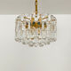 Austrian Palazzo Ice Glass Chandelier by J.T. Kalmar