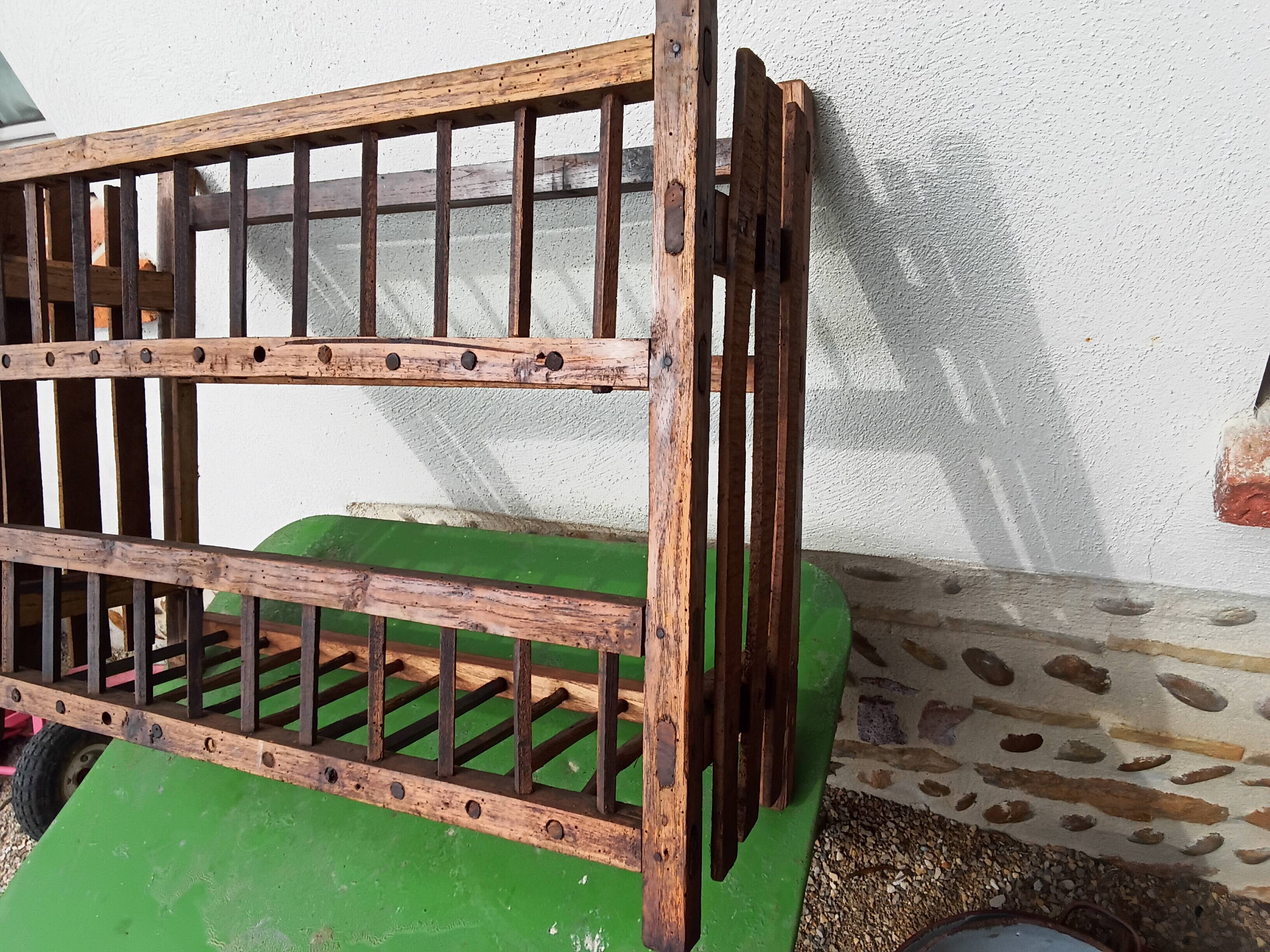 Wooden wall shelf