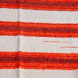 Handmade recycled cotton rug - Orange