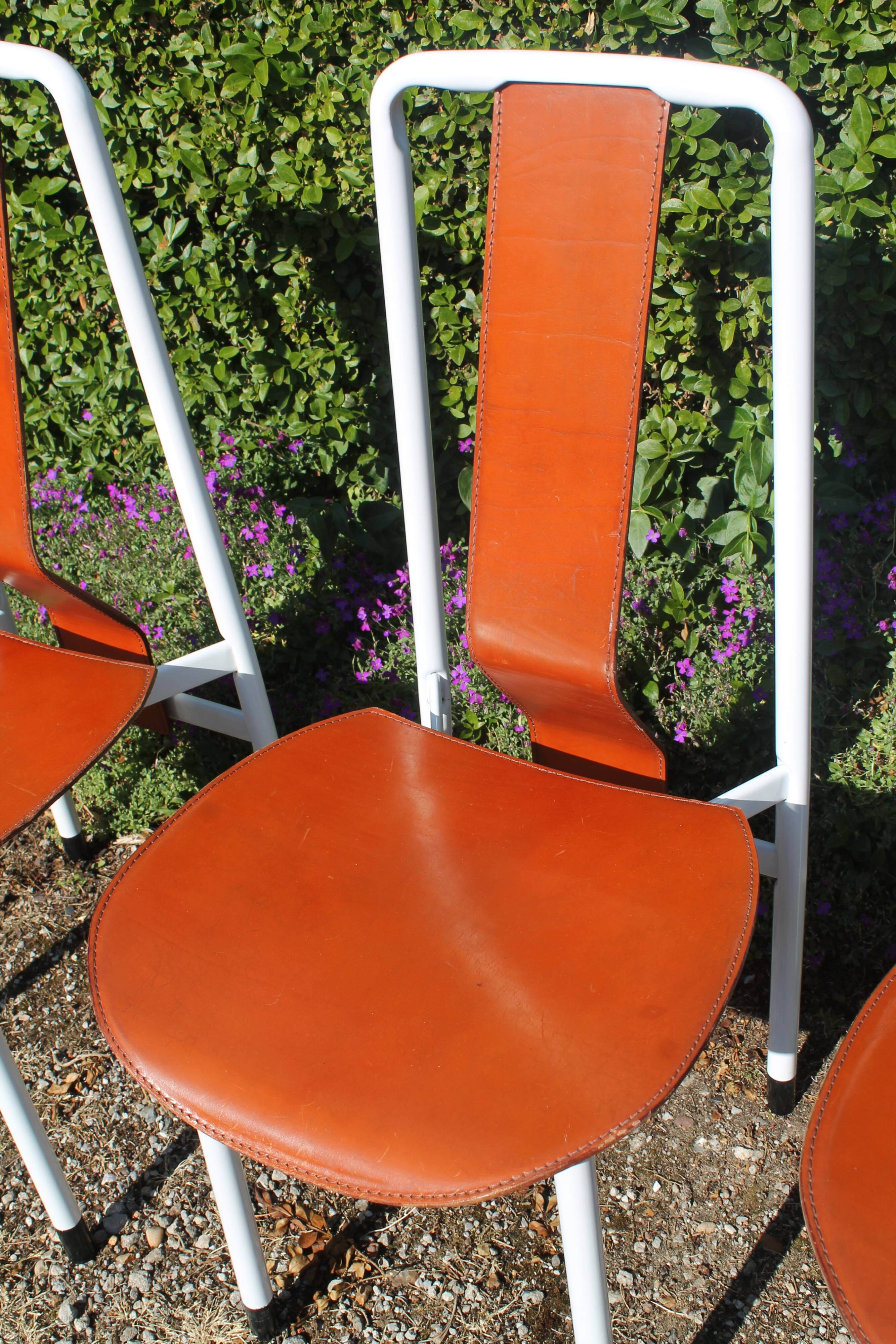 A. Castiglioni Irma serie of 6 chairs for Zanotta