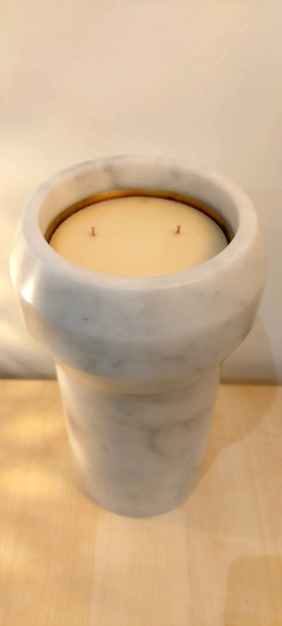 Octans marble candle holder from Ooumm