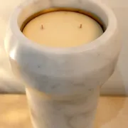 Octans marble candle holder from Ooumm