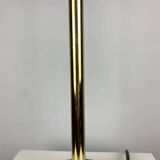 One of the four brown and gold Timor 69 table lamps by Louis Kalff for Philips 1970.