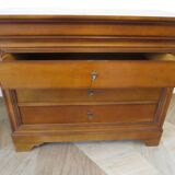 Louis Philippe style cherry wood chest of drawers