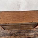 Vintage oak bookcase shelf 1950