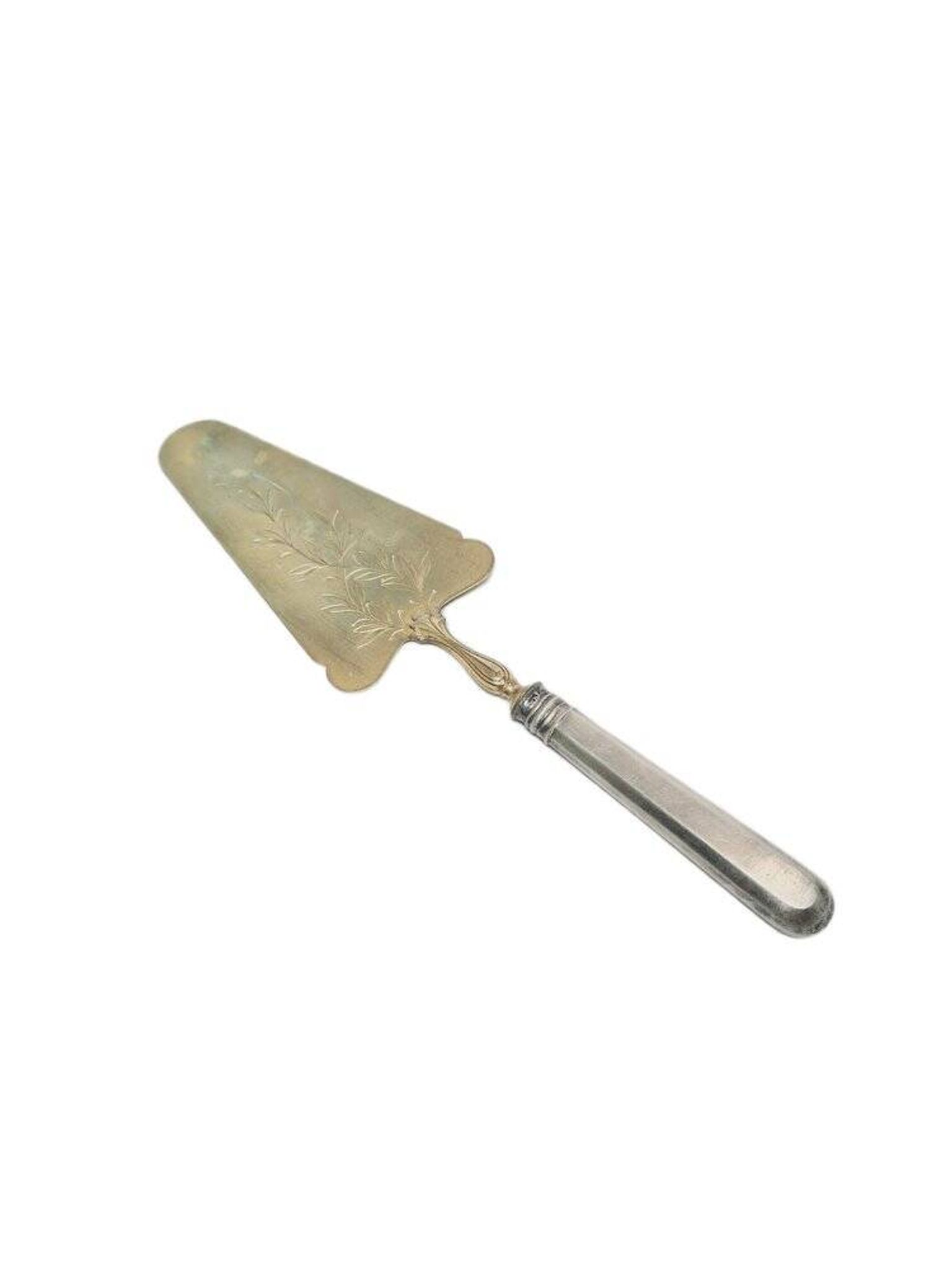Pelle à gâteau en argent plaqué, années 1900
