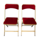 Duo of folding chairs
