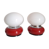 Pair of vintage bedside lamps